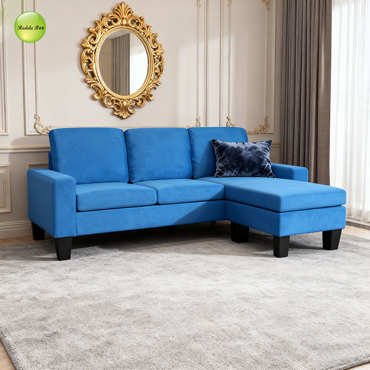 Fabric Sectional: Sleek Lines, Industrial-Chic Vibe – Ideal for Polished Modern Urban Interiors