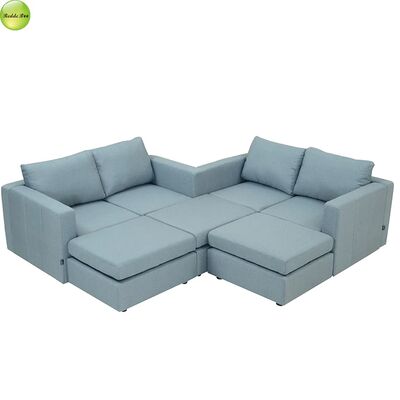 Reinforced Microfiber Corner U Shaped Sectional Modular Couches Furniture