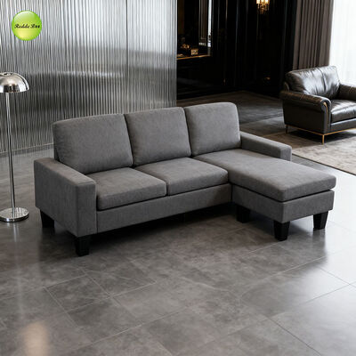 Fabric Sectional: Sleek Lines, Industrial-Chic Vibe – Ideal for Polished Modern Urban Interiors